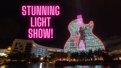 Is the Guitar Hotel Light Show Free: A Symphony of Light and Sound